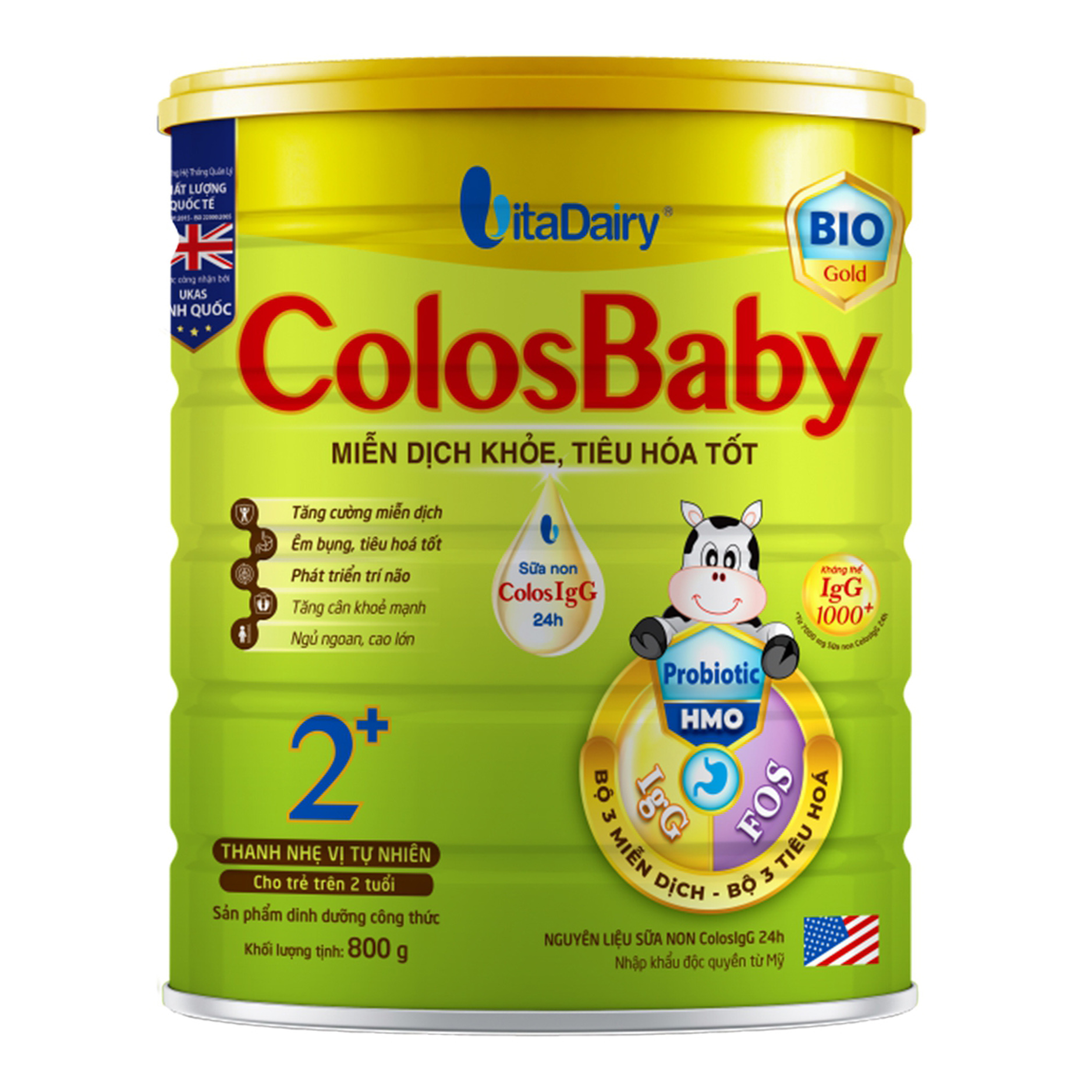 Sữa ColosBaby Bio Gold 2+ (trên 2 tuổi) - 800g