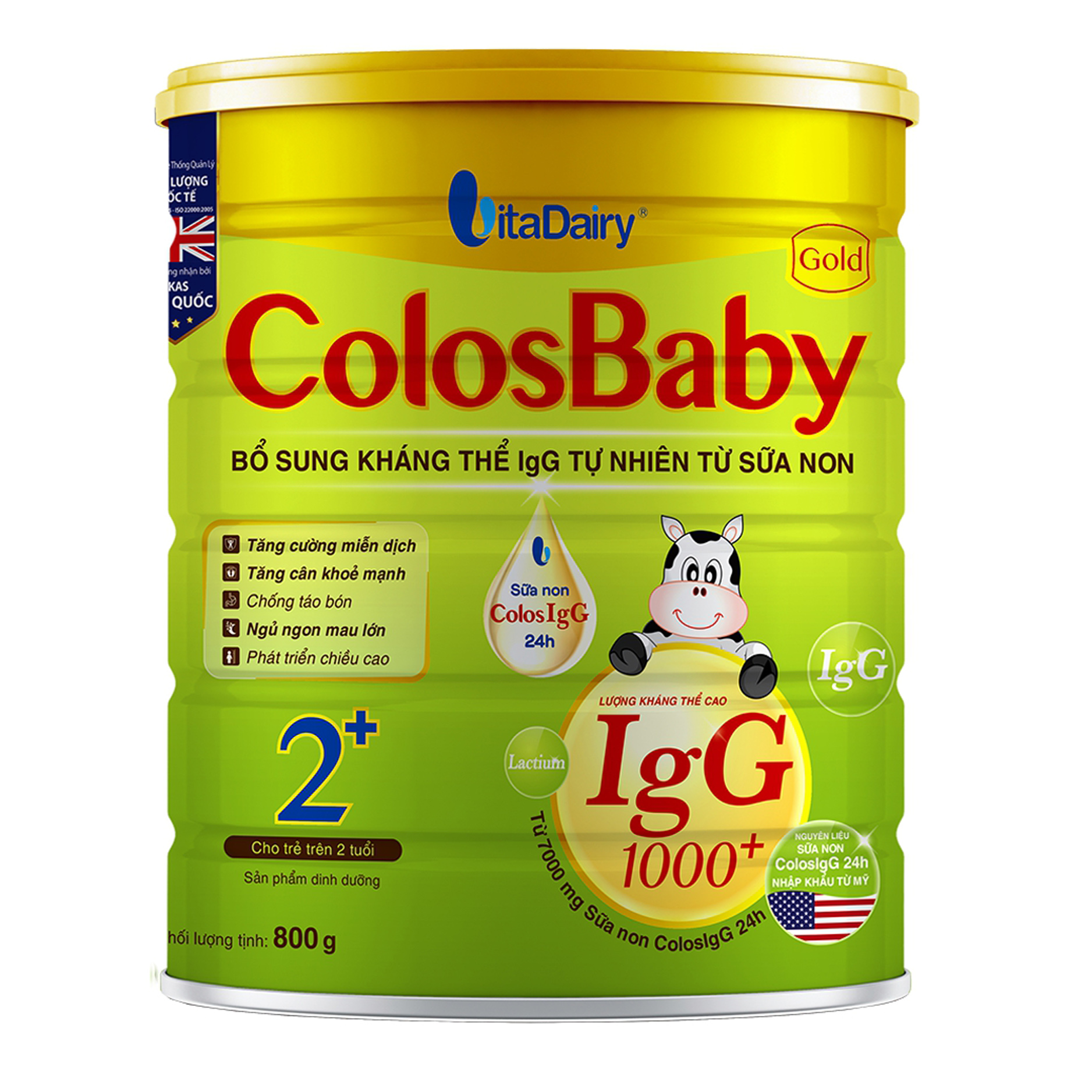 Sữa ColosBaby Gold 2+ (trên 2 tuổi) - 800g