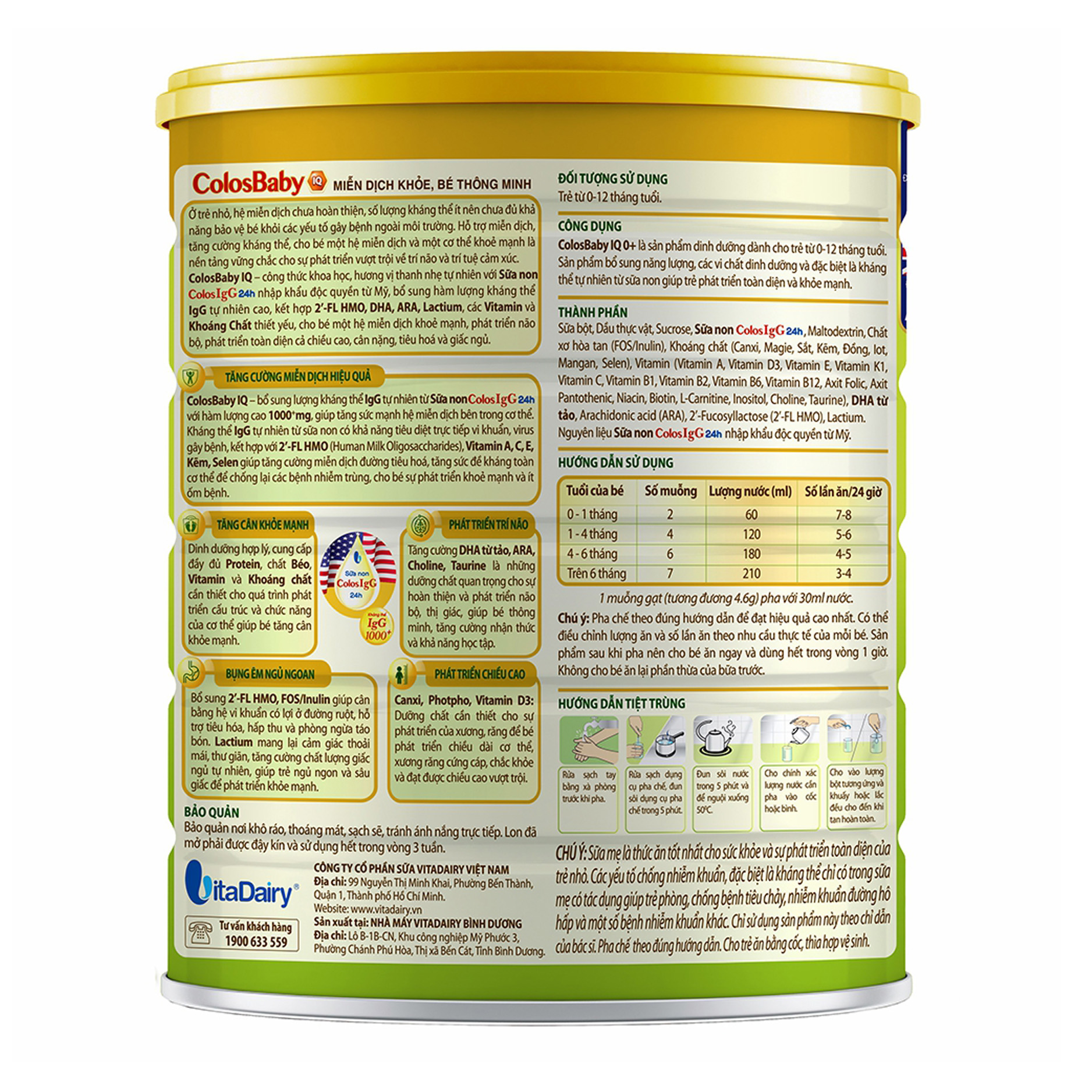 Sữa ColosBaby IQ Gold 0+ (0 – 12 tháng)