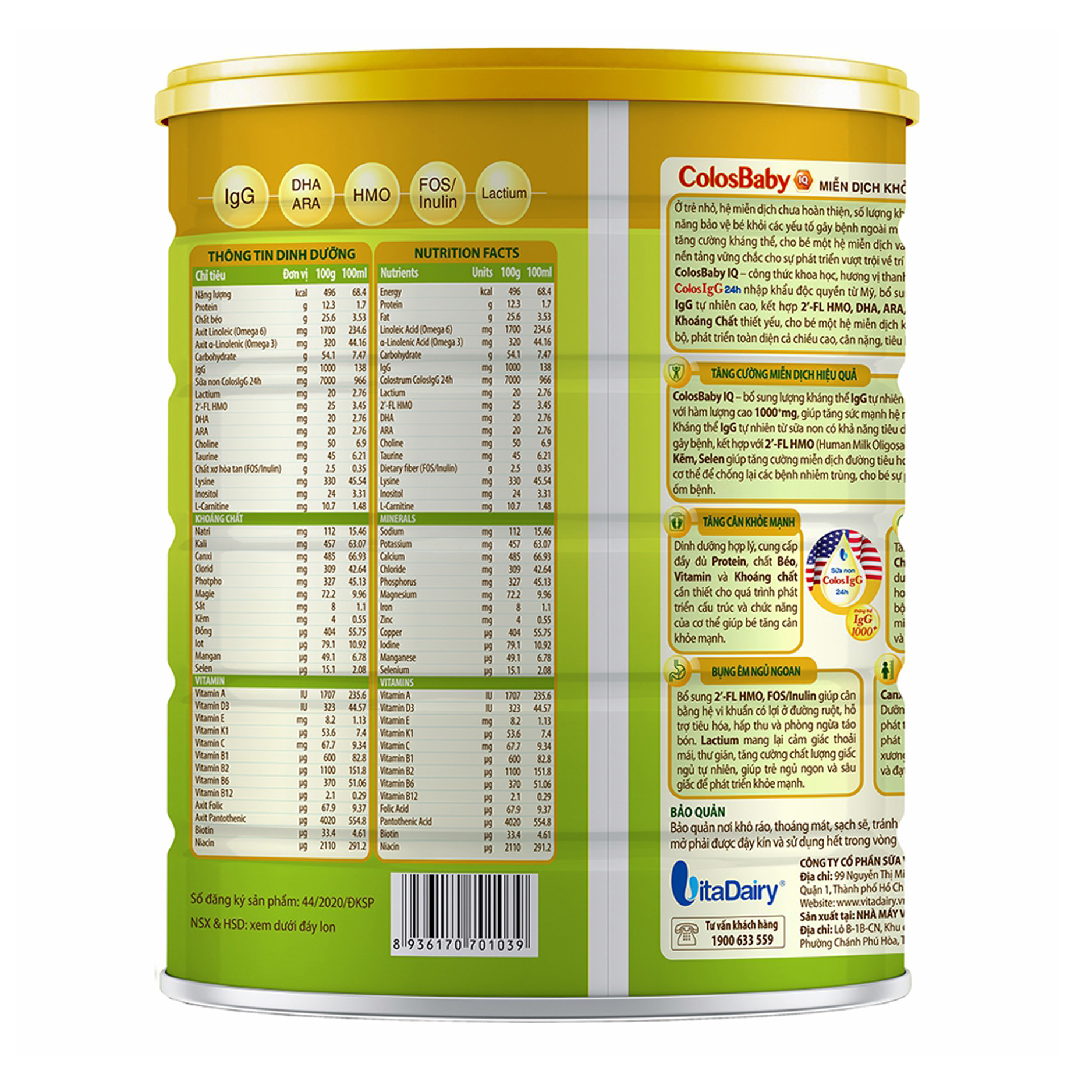 Sữa ColosBaby IQ Gold 0+ (0 – 12 tháng)