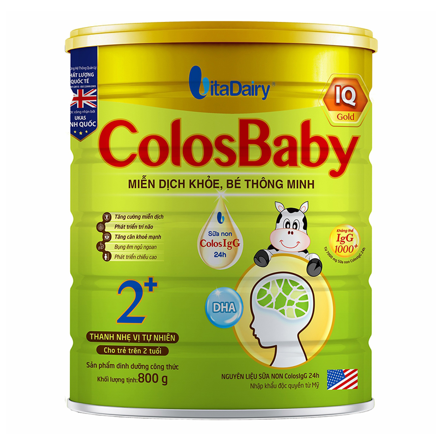 Sữa ColosBaby IQ Gold 2+ (trên 2 tuổi)