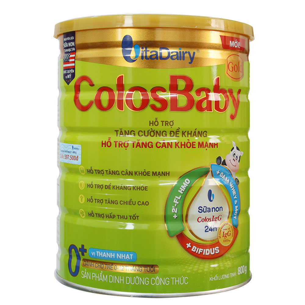 Sữa ColosBaby Gold 0+ mới vị thanh nhạt (0 – 12 tháng)