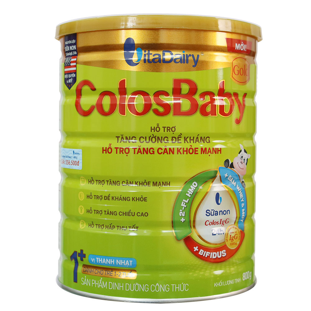 Sữa ColosBaby Gold 1+ mới vị thanh nhạt (1 – 2 tuổi)