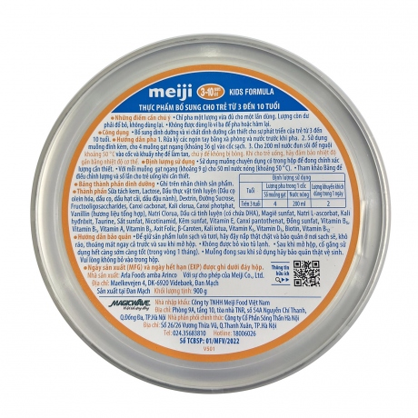 Sữa Meiji Kids Formula 900g (Dành cho bé từ 3 - 10 tuổi)