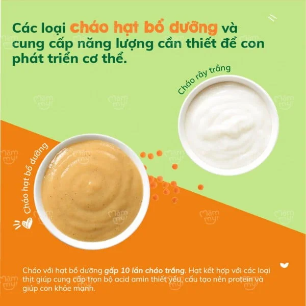 Hộp yến mạch sữa cán dẹt Mămmy 80g - Giàu vitamin nhóm B, photpho, kẽm, hỗ trợ nâng cao hệ miễn dịch cho bé