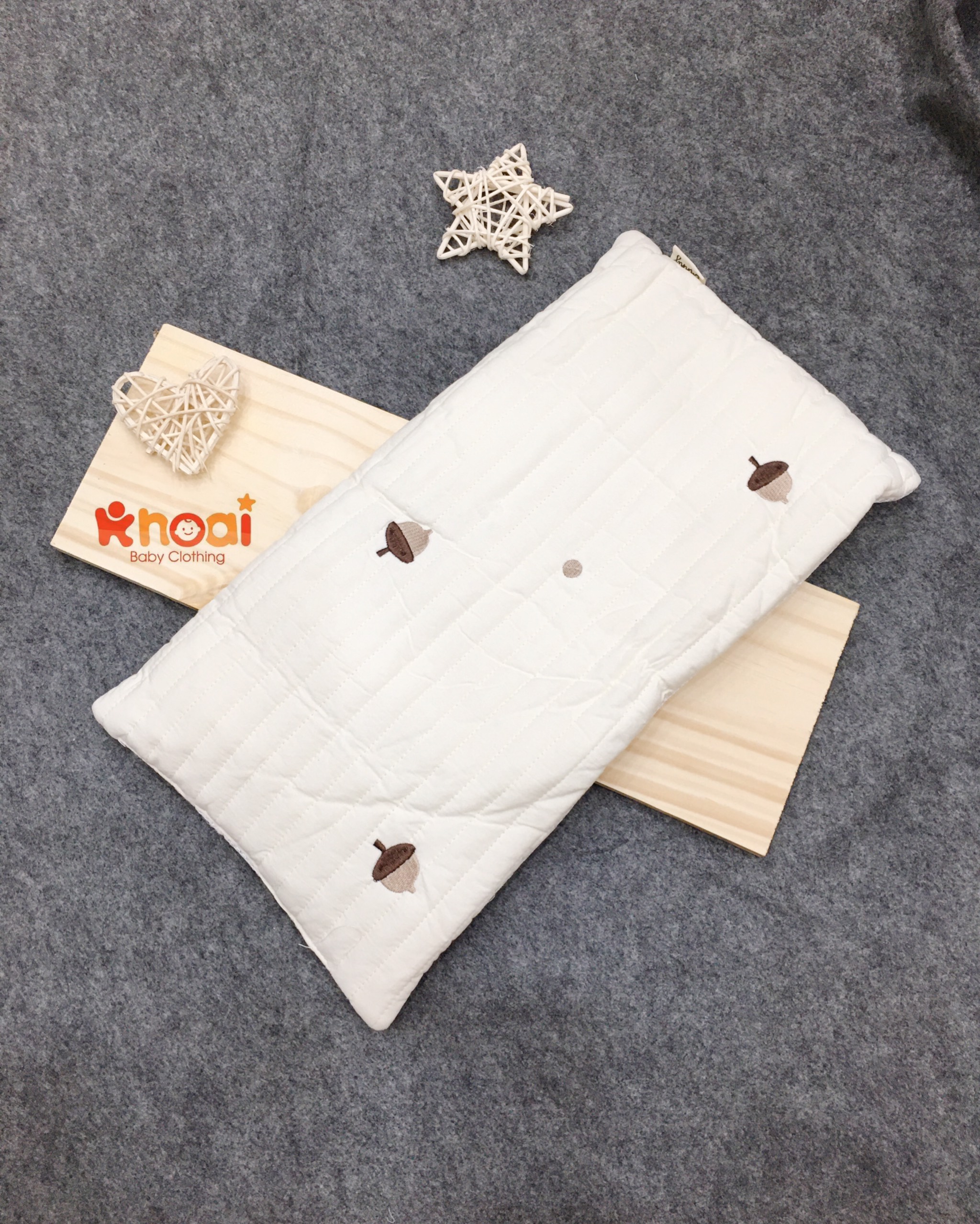 Gối nằm chữ nhật xốp lưới Bunny