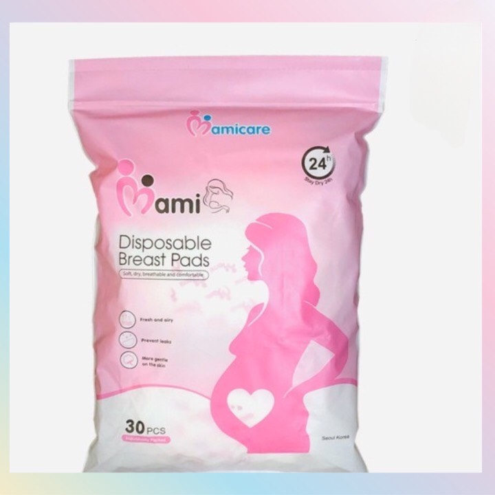 Miếng lót thấm sữa Mami Care - siêu thấm, bông đã qua tiệt trùng