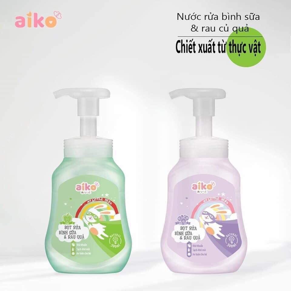 Nước rửa bình sữa và rau quả Aiko