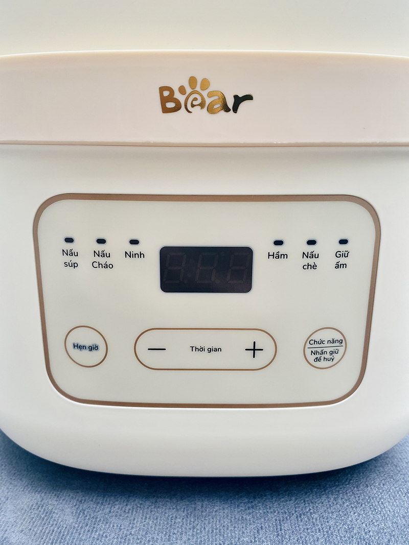 Nồi nấu chậm Bear 1.6L- Bản Tiếng việt- Bảo hành 18 tháng (SB-NNC16)