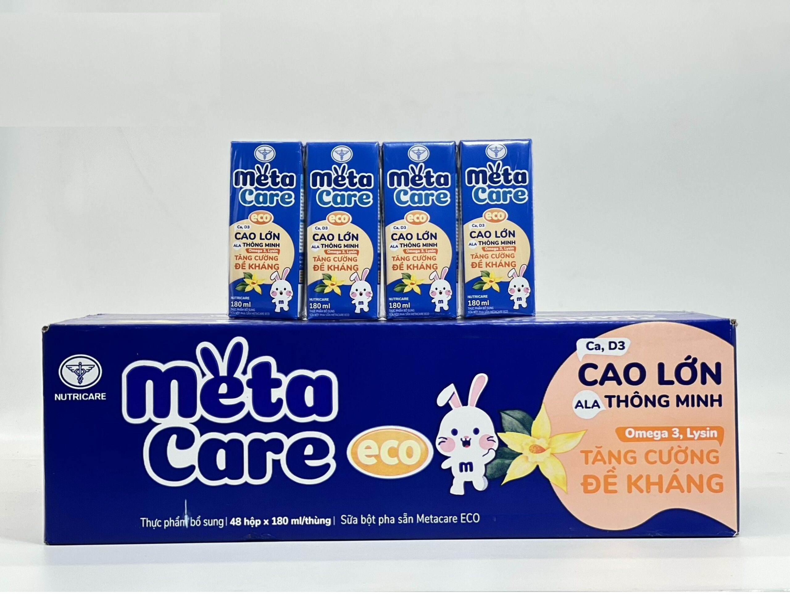 Thùng sữa bột pha sẵn Metacare ECO (từ 1 tuổi) - Thùng 48 hộp