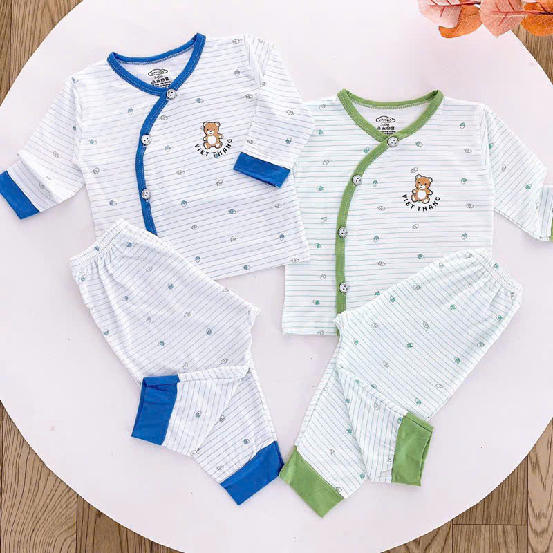 Bộ sơ sinh tay dài VT Kid (Mẫu ngẫu nhiên do mỗi đợt ra mẫu khác nhau, sẽ inbox khách chọn mẫu sau)