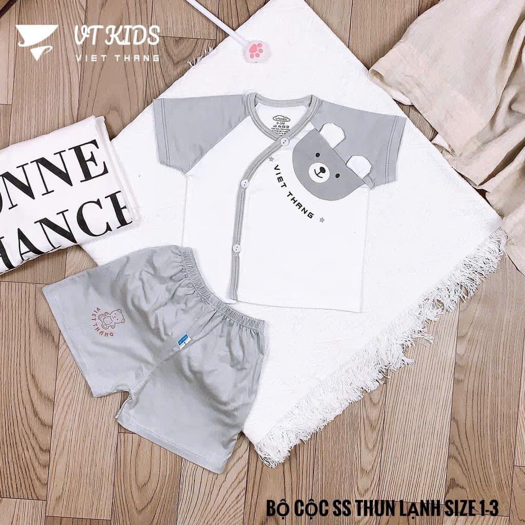 Bộ sơ sinh tay ngắn VT Kid (Mẫu ngẫu nhiên do mỗi đợt ra mẫu khác nhau, sẽ inbox khách chọn mẫu sau)