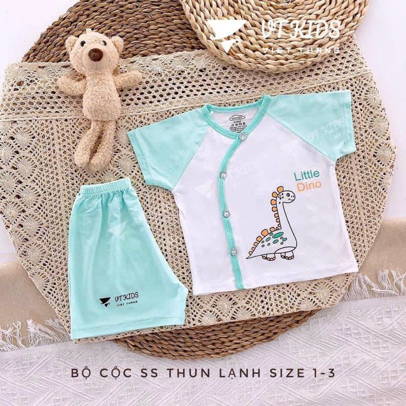 Bộ sơ sinh tay ngắn VT Kid (Mẫu ngẫu nhiên do mỗi đợt ra mẫu khác nhau, sẽ inbox khách chọn mẫu sau)