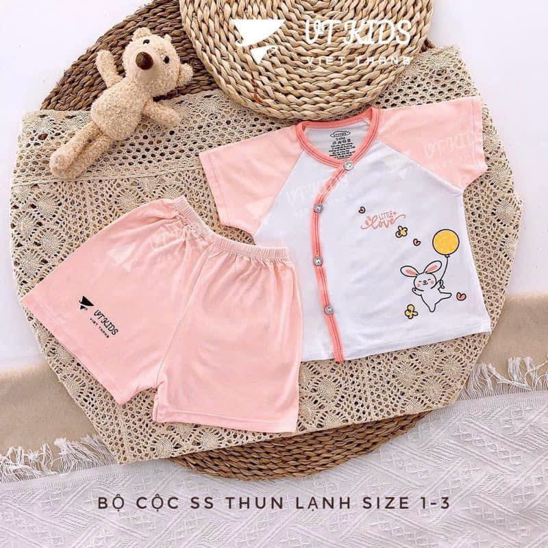 Bộ sơ sinh tay ngắn VT Kid (Mẫu ngẫu nhiên do mỗi đợt ra mẫu khác nhau, sẽ inbox khách chọn mẫu sau)