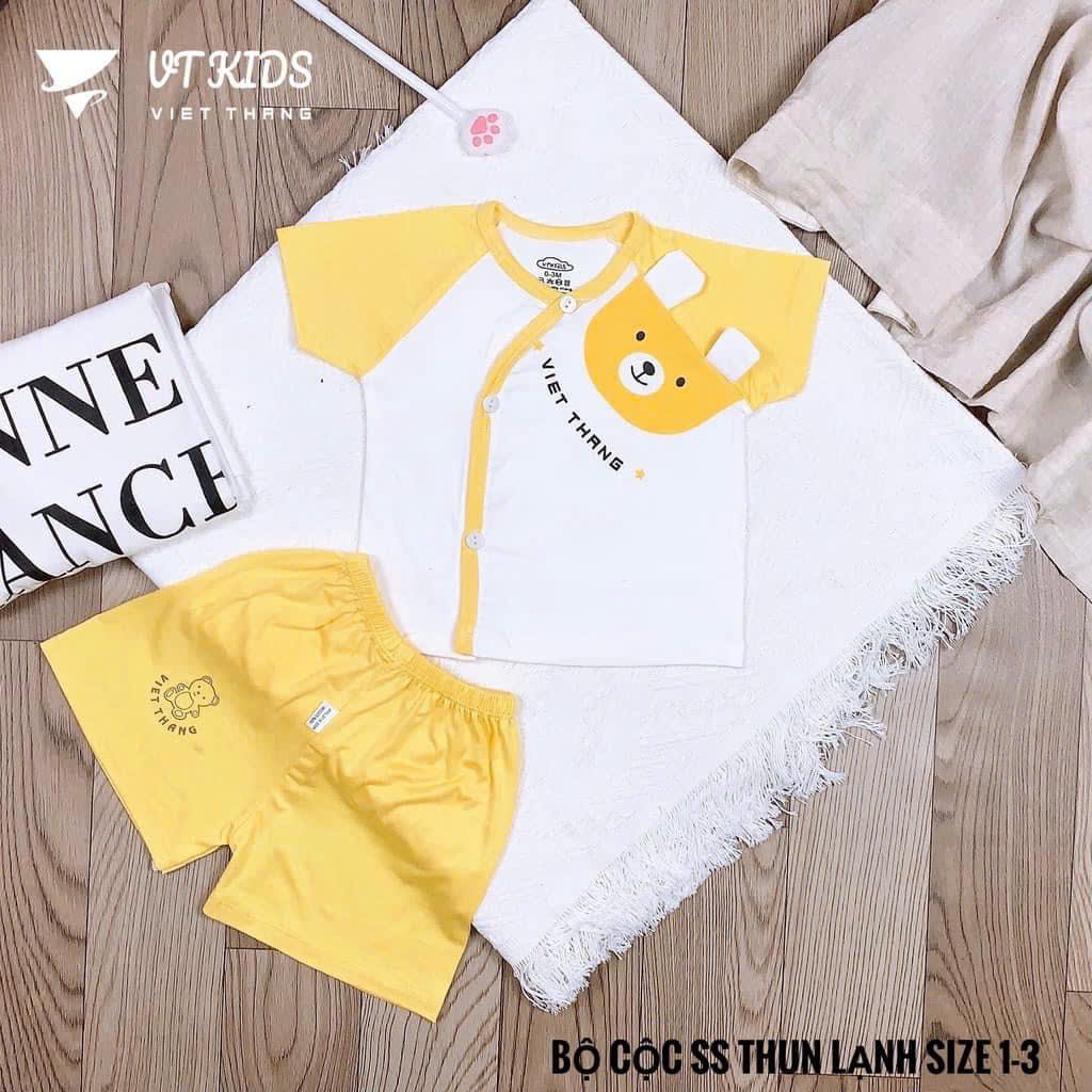 Bộ sơ sinh tay ngắn VT Kid (Mẫu ngẫu nhiên do mỗi đợt ra mẫu khác nhau, sẽ inbox khách chọn mẫu sau)