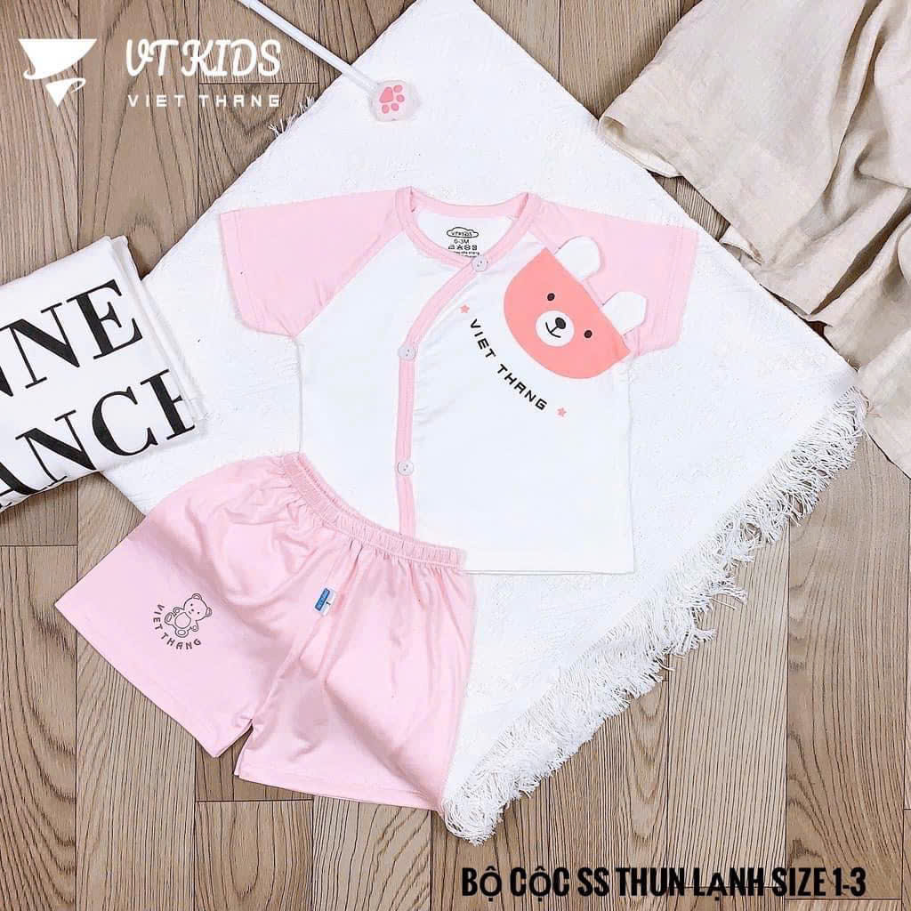 Bộ sơ sinh tay ngắn VT Kid (Mẫu ngẫu nhiên do mỗi đợt ra mẫu khác nhau, sẽ inbox khách chọn mẫu sau)