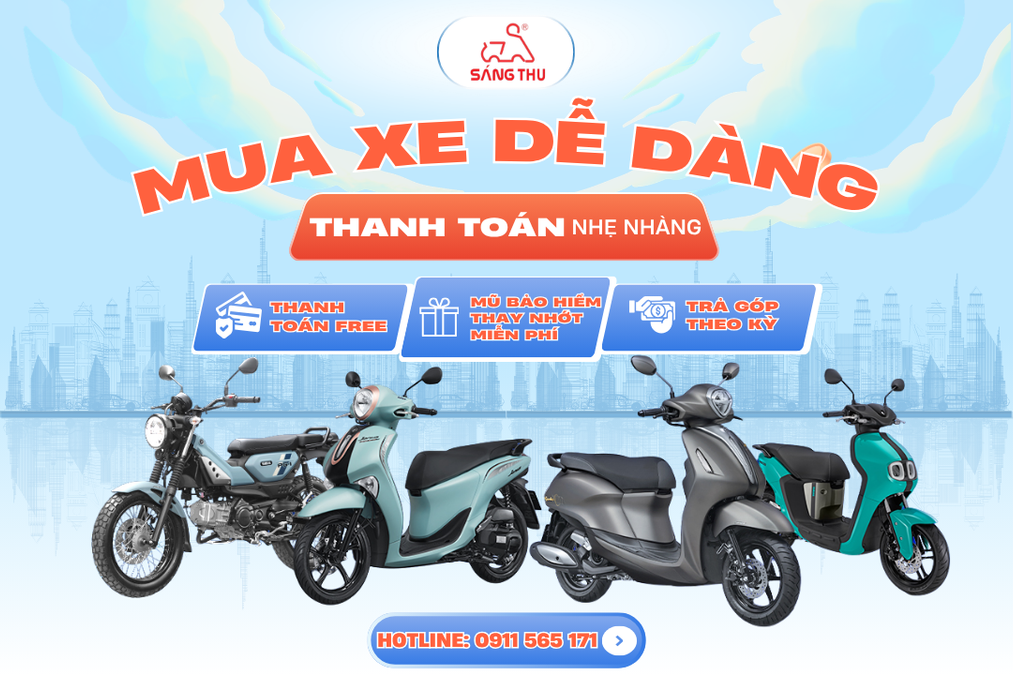 MUA XE YAMAHA TRẢ GÓP DỄ DÀNG – THANH TOÁN NHẸ NHÀNG TẠI YAMAHA SÁNG THU