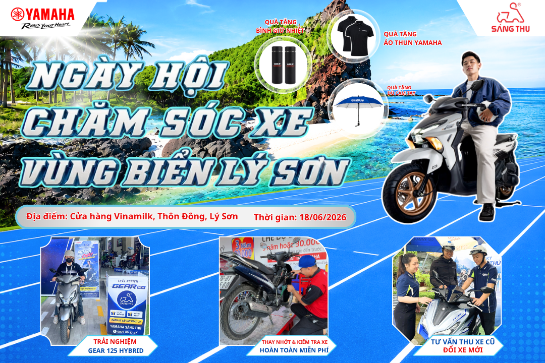 🚩 NGÀY HỘI CHĂM SÓC XE VÙNG BIỂN LÝ SƠN 2026 🌊