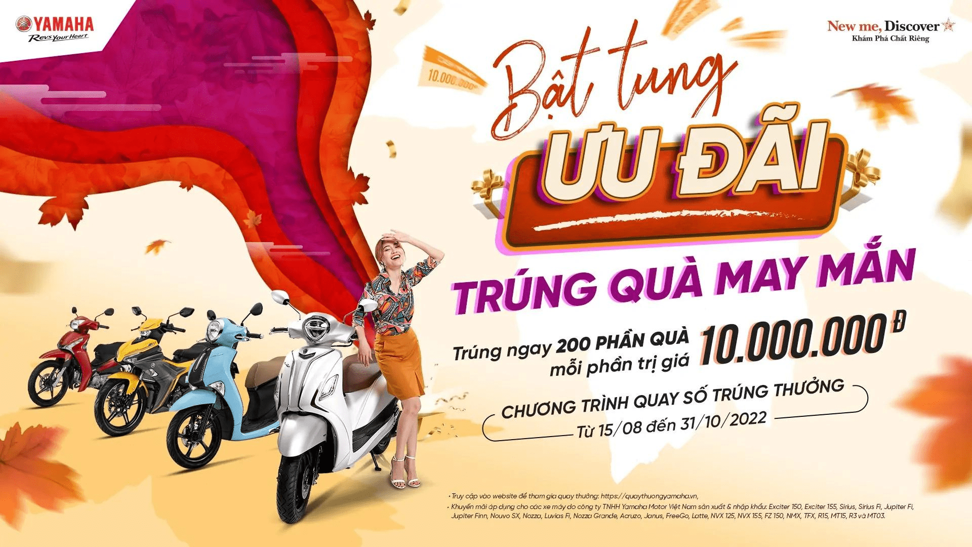 khuyến mãi yamaha sáng thu