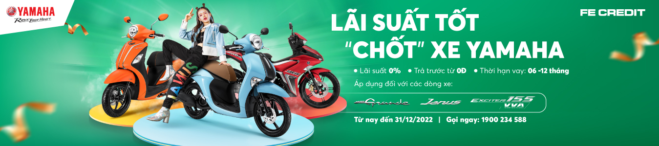 Mua xe máy trả góp, xe yamaha