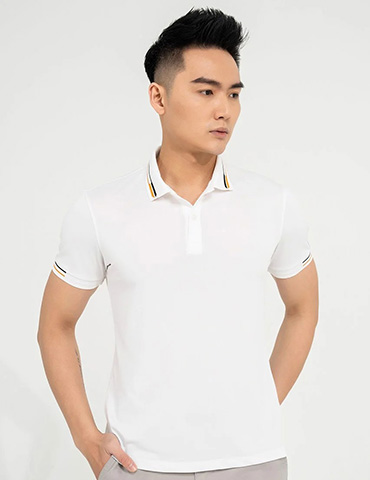 Áo Polo Nam Dệt Đường Line 2 Màu Vải Pique