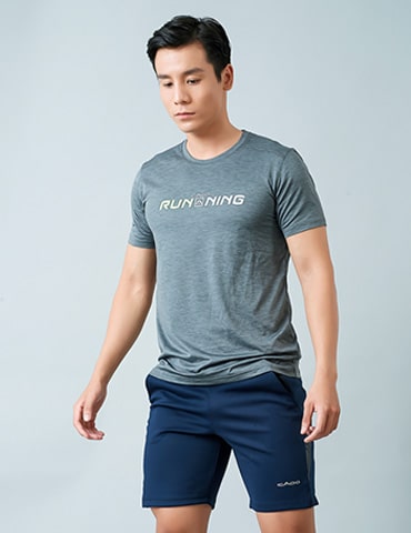 Set tập gym yoga nam áo Icado AT17 quần short Icado AT18