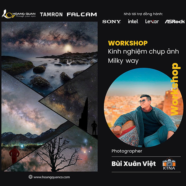 Workshop Kinh nghiệm chụp ảnh Milky way cùng NAG Bùi Xuân Việt