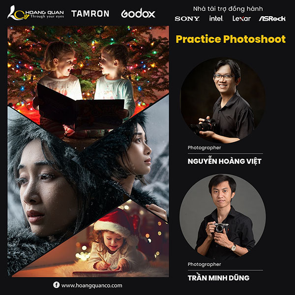 Workshop chụp hình Giáng Sinh tại studio mới của Hoằng Quân cùng NAG Nguyễn Hoàng Việt & Trần Minh Dũng