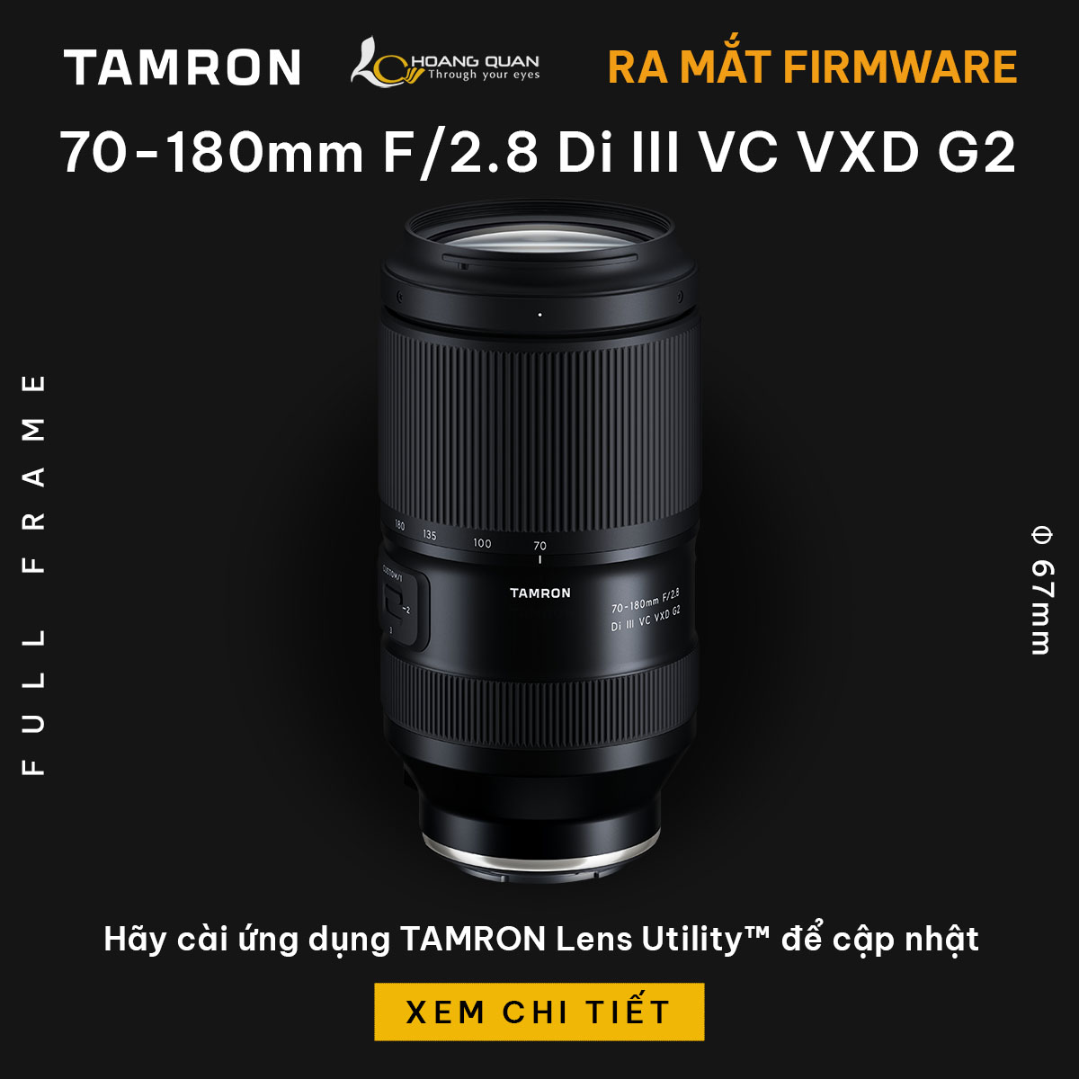 Tamron chính thức tung ra bản firmware mới cho Tamron 70-180mm G2