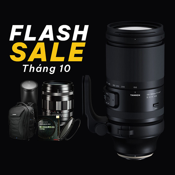 Flash Sale tháng 10 - Cơ hội săn thiết bị quay chụp chính hãng, giá tốt nhất