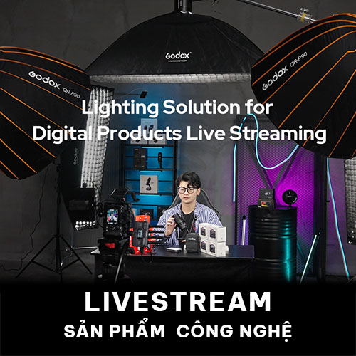 Setup ánh sáng chuyên nghiệp cho Livestream sản phẩm công nghệ