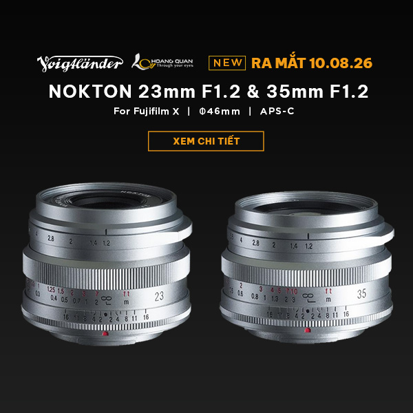 Voigtlander ra mắt phiên bản Bạc cho NOKTON 23mm F1.2 và 35mm F1.2 Fujifilm X