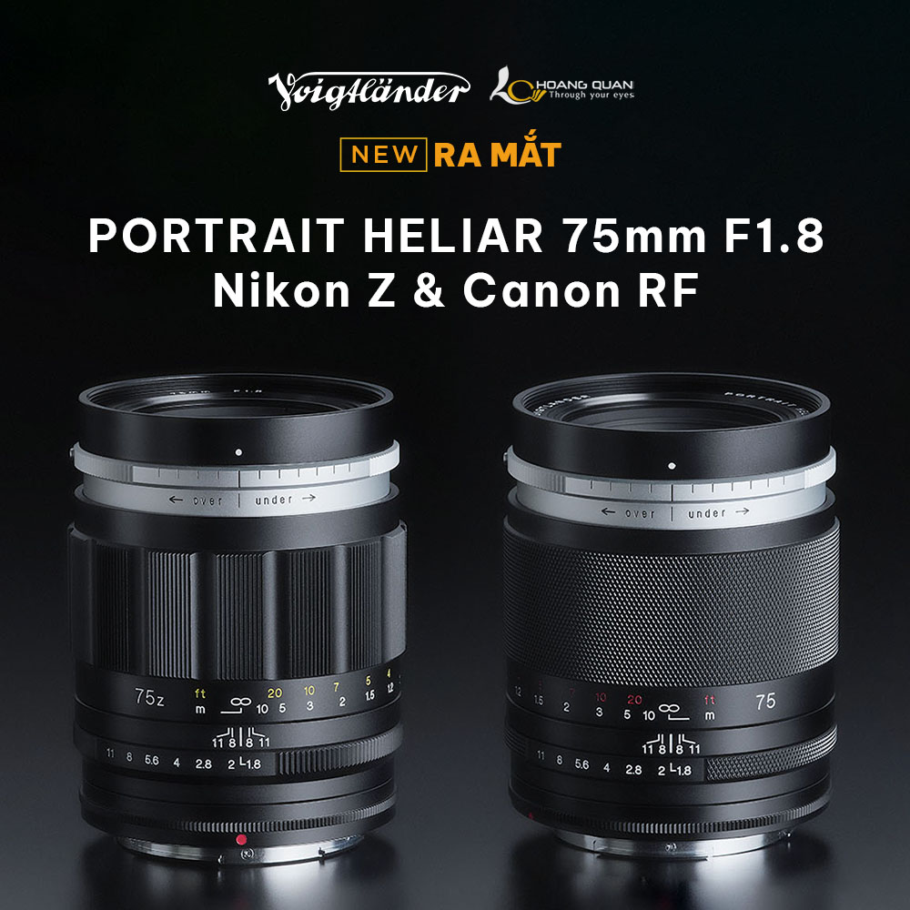 Voigtlander ra mắt PORTRAIT HELIAR 75mm F1.8 Nikon Z & Canon RF