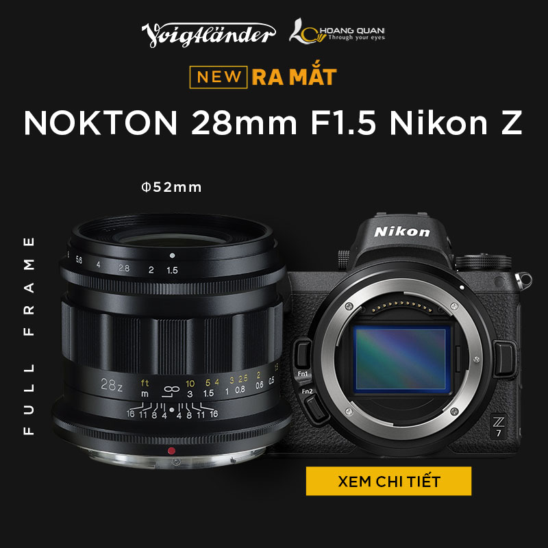 Voigtlander ra mắt NOKTON 28mm F1.5 Aspherical Nikon Z