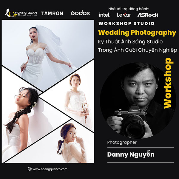 Workshop Wedding Photography: KỸ THUẬT ÁNH SÁNG STUDIO TRONG ẢNH CƯỚI CHUYÊN NGHIỆP cùng NAG Danny Nguyễn