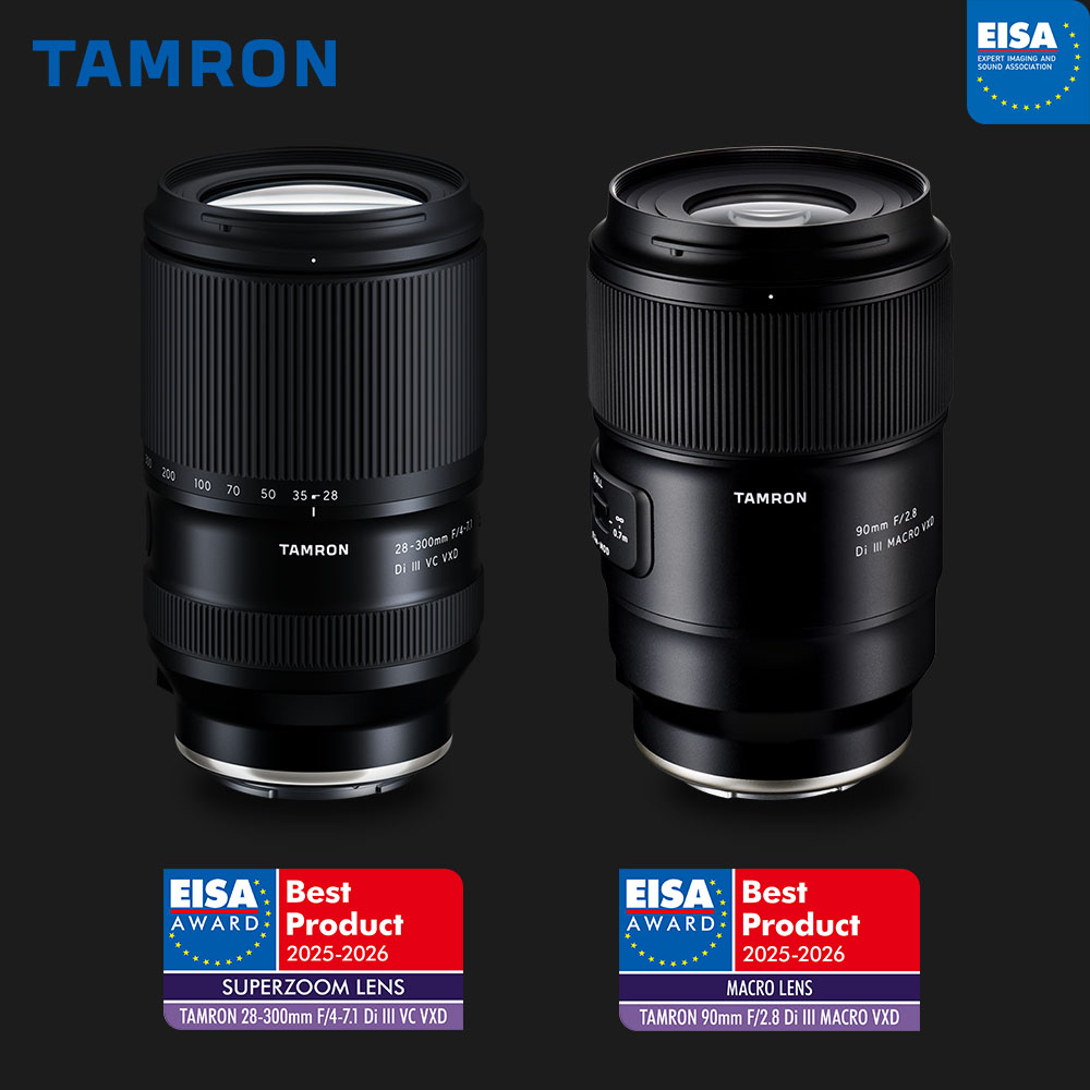 Tamron lập cú đúp danh giá tại EISA Awards 2025-2026