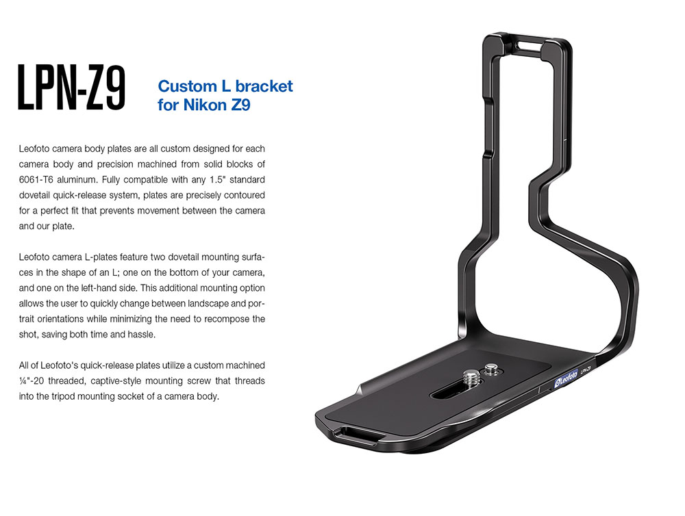 L bracket cho Nikon Z Leofoto - LPN-Z9