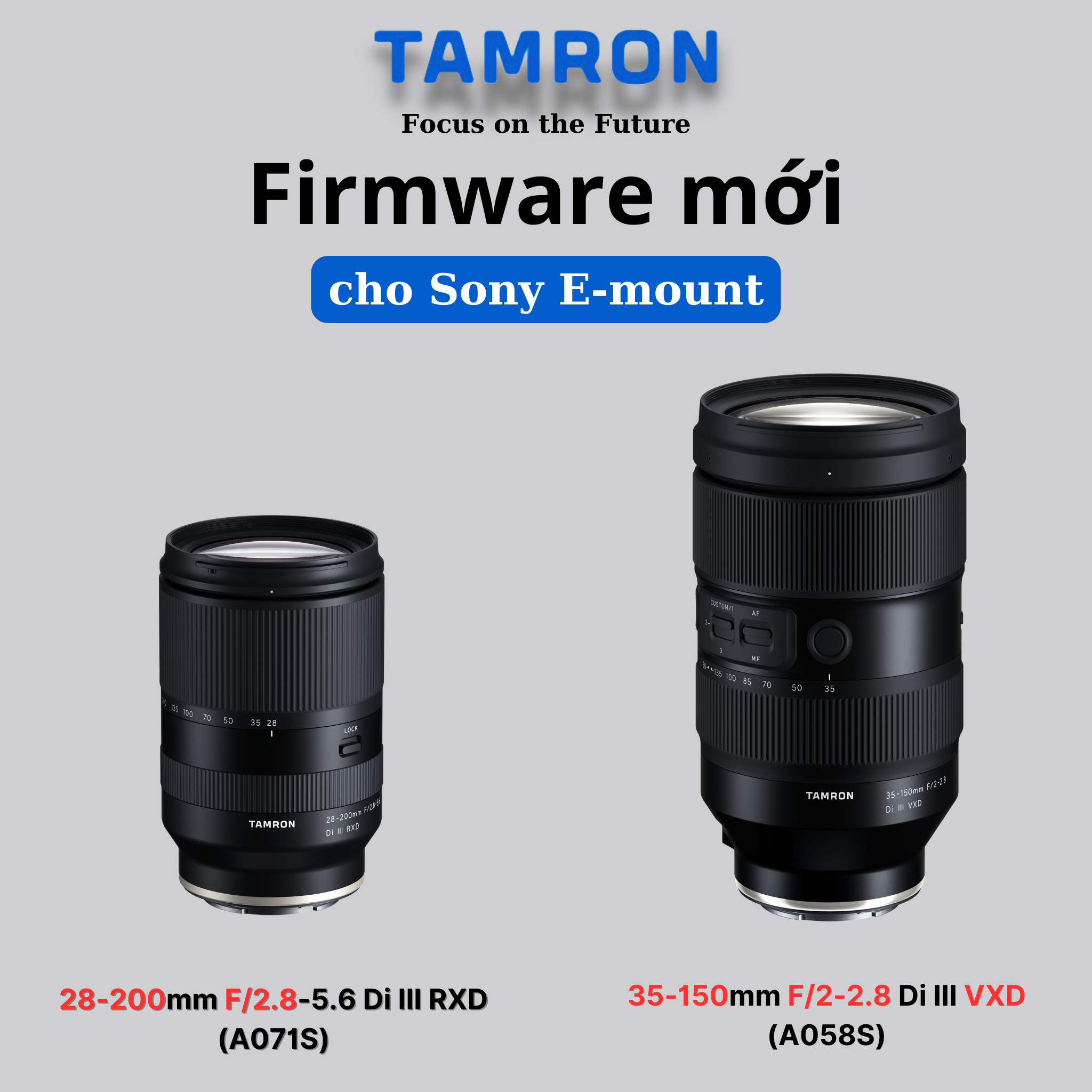 firmware mới cho Tamron Sony E-mount