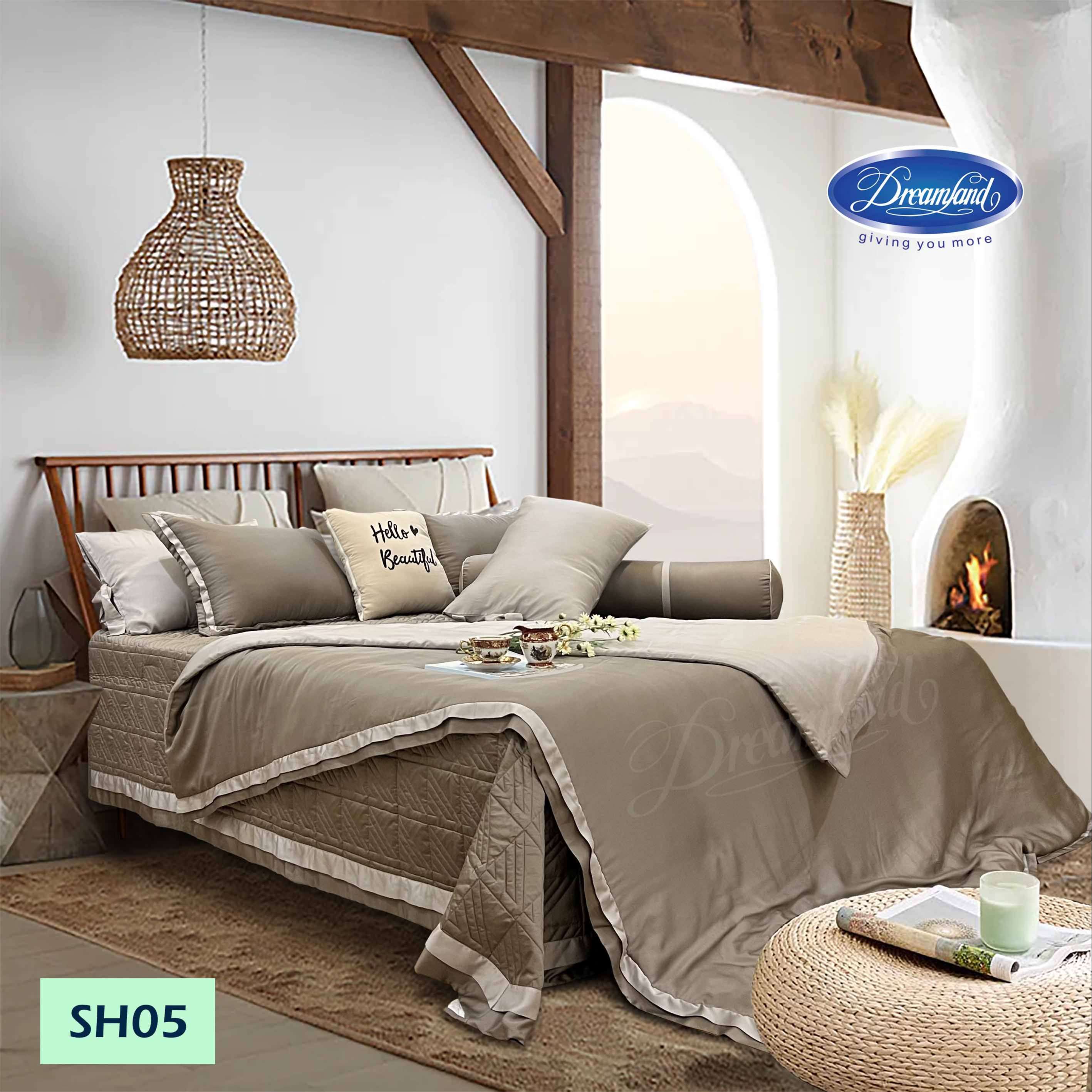 Bộ Chăn Ga Gối Tencel Hoàng Gia SH05