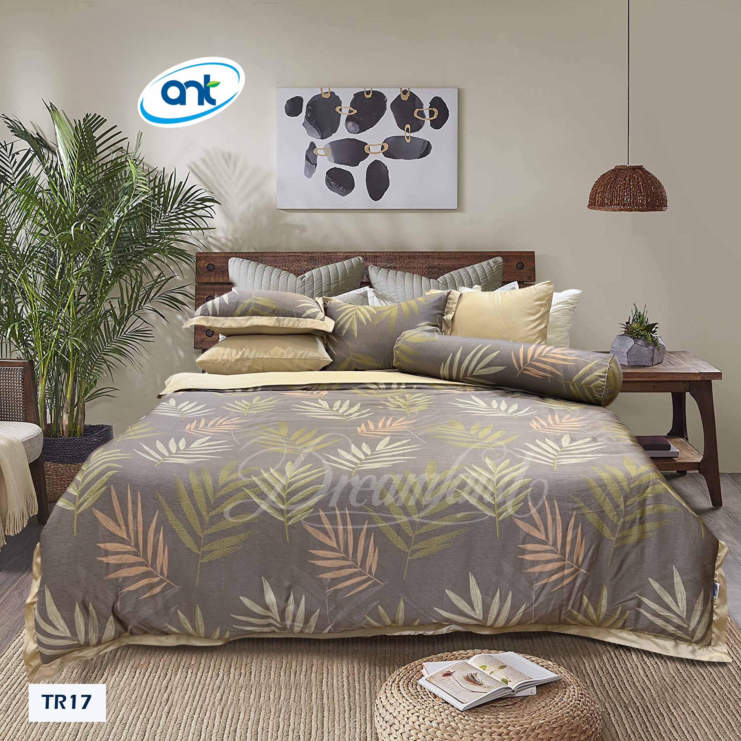 Bộ Chăn Ga Gối Tencel Hoàng Gia H17