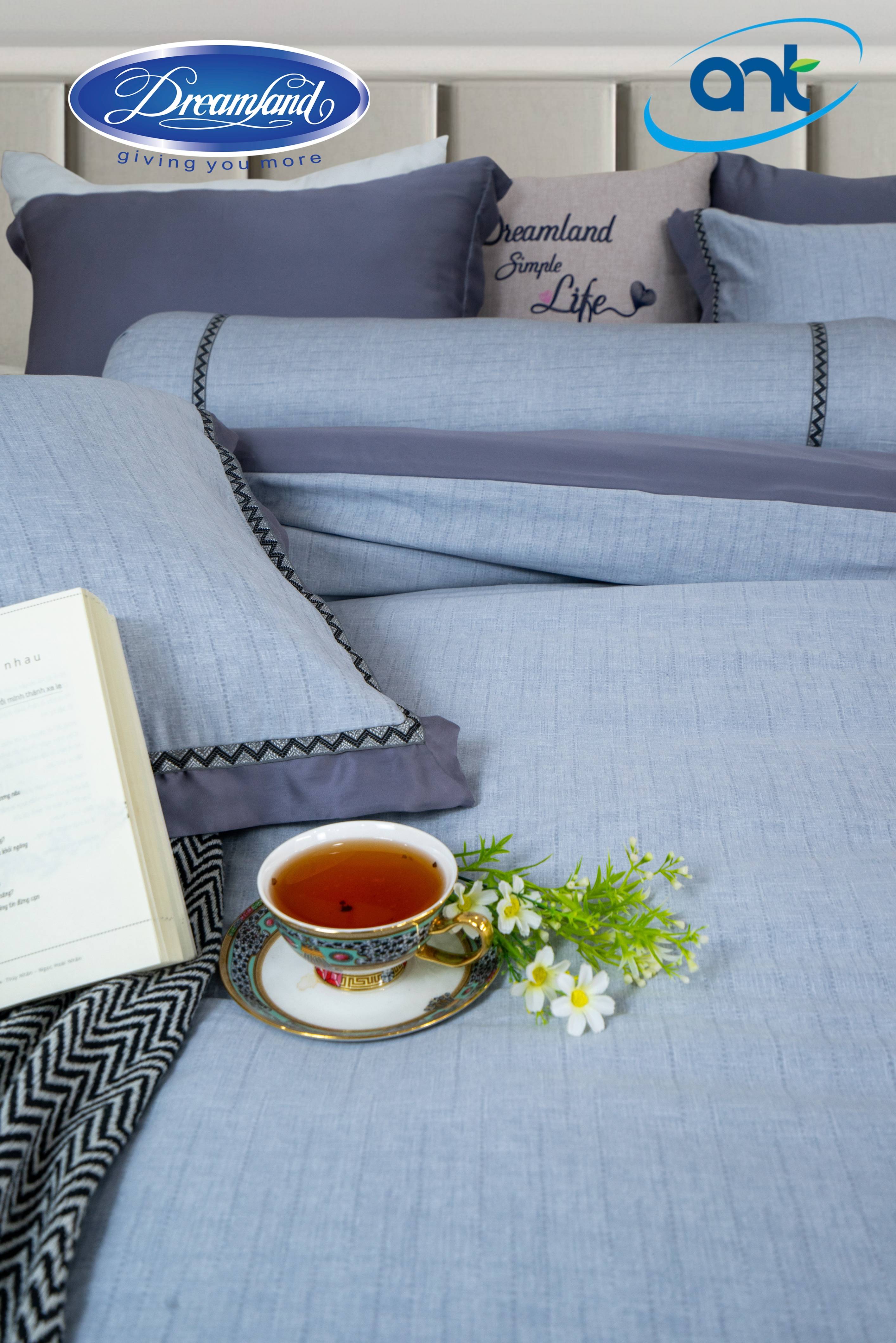 Bộ Chăn Ga Gối Tencel Lụa Nước MIZU03