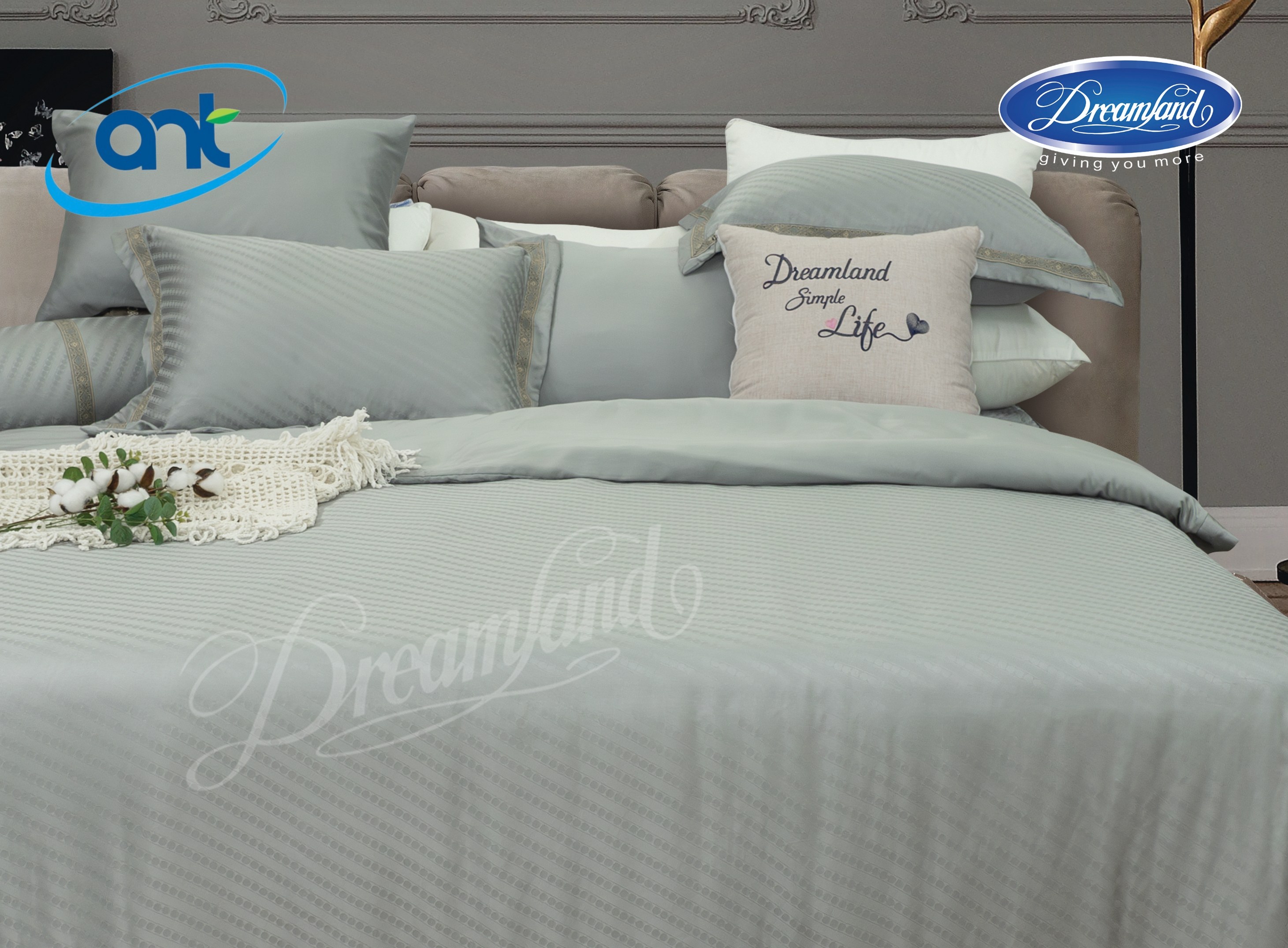 Bộ Chăn Ga Gối Tơ Tằm Cao Cấp TMS07