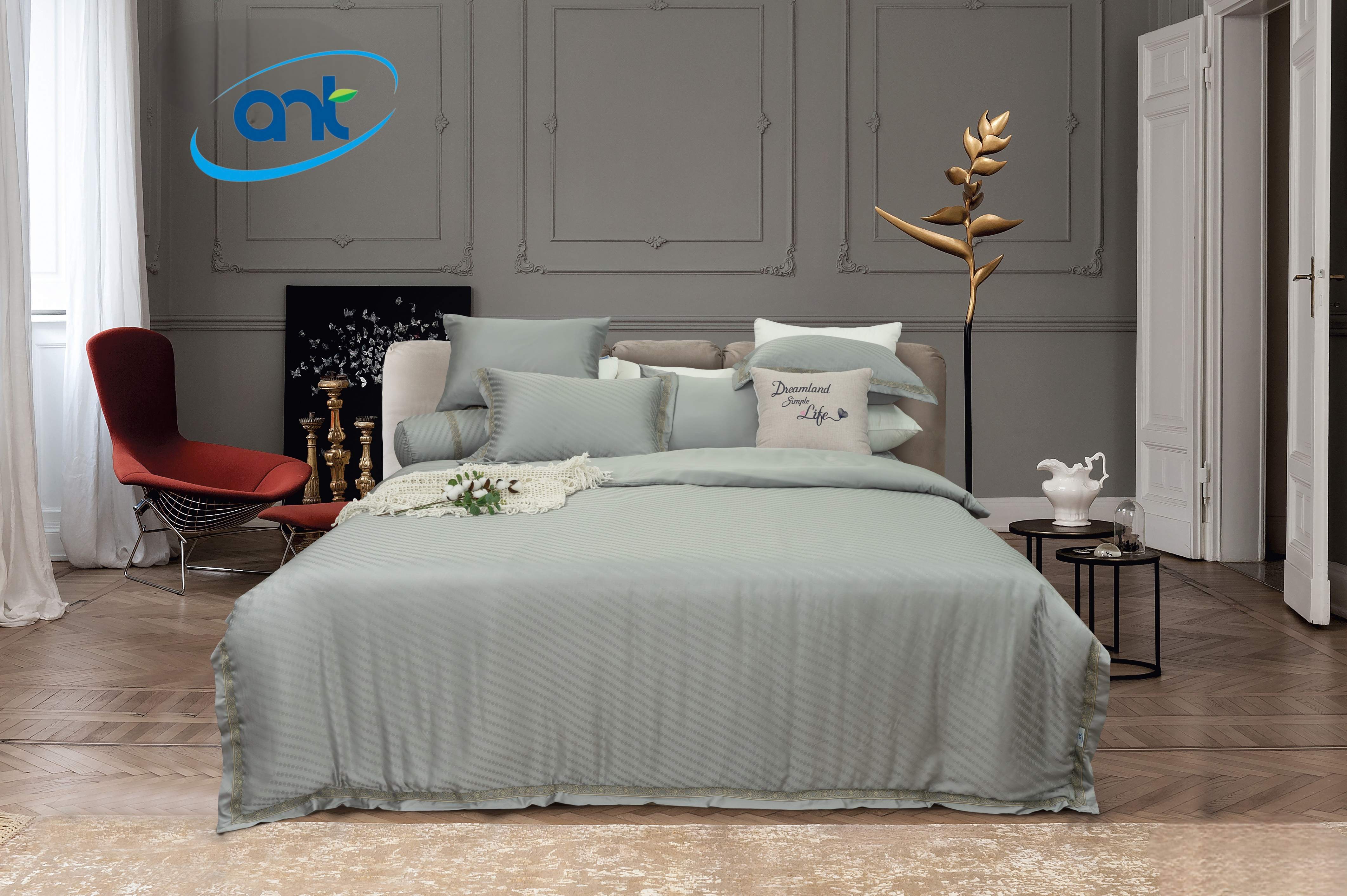 Bộ Chăn Ga Gối Tơ Tằm Cao Cấp TMS07