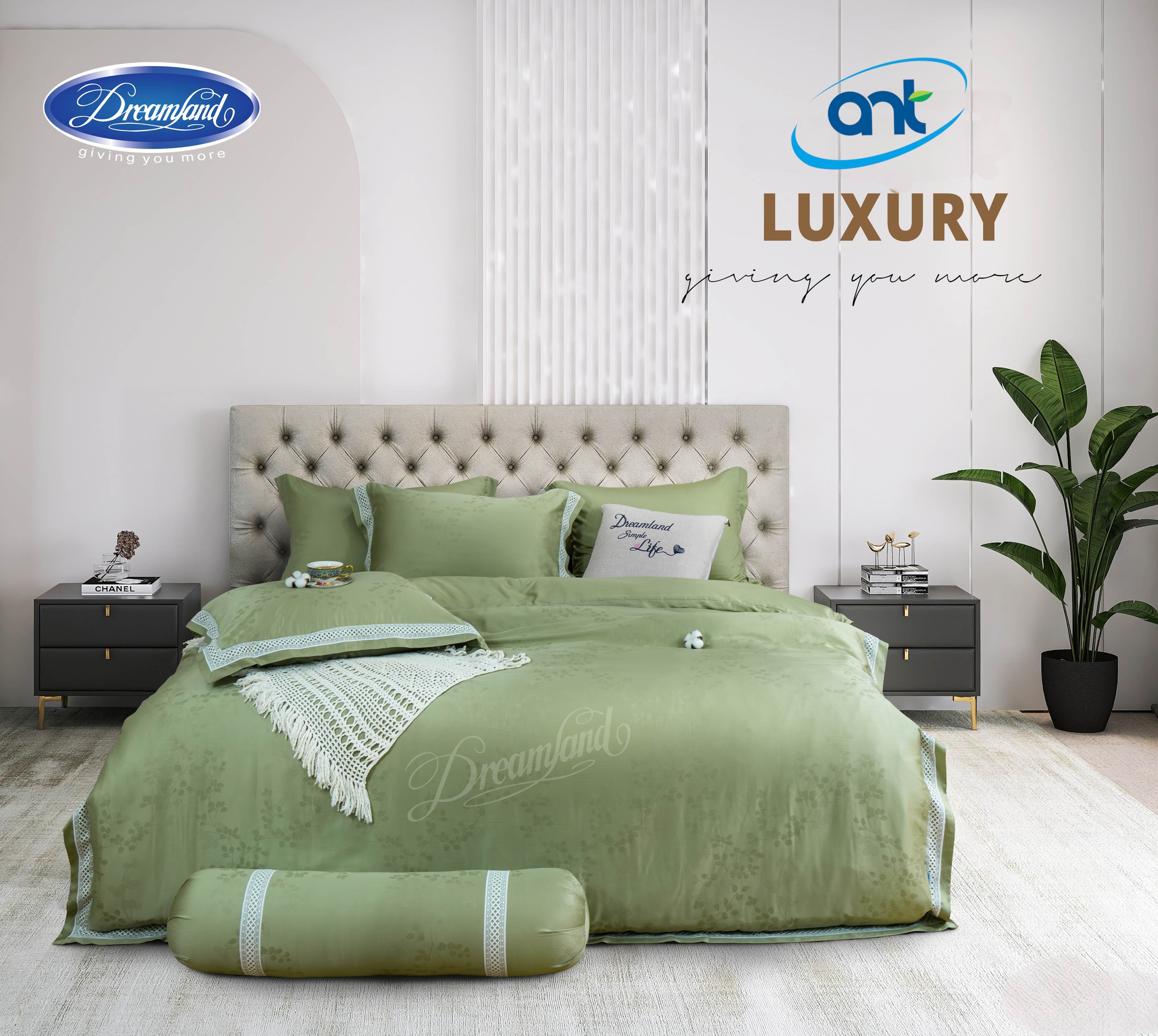 Bộ Chăn Ga Gối Tơ Tằm Cao Cấp TMS08