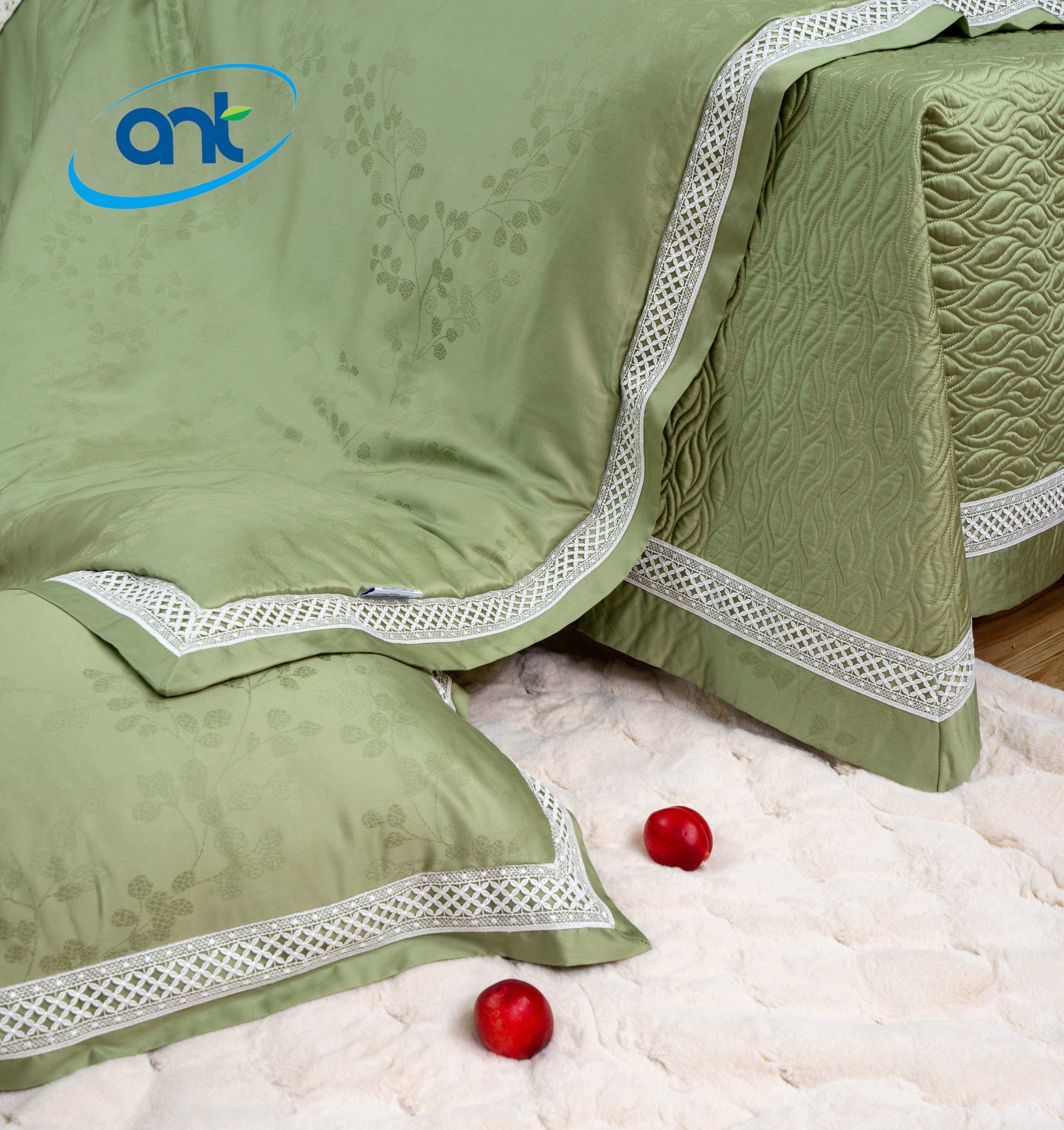 Bộ Chăn Ga Gối Tơ Tằm Cao Cấp TMS08