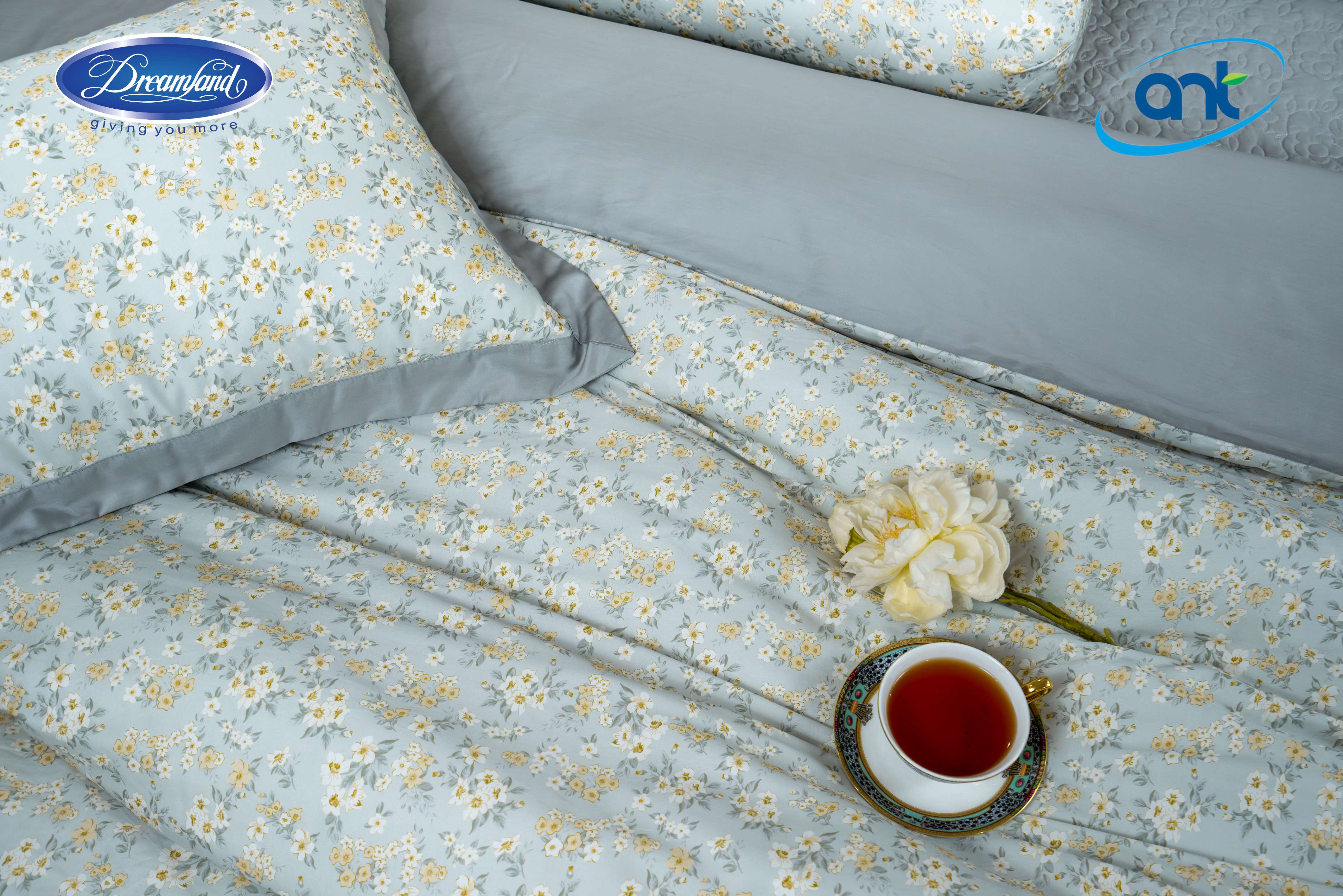 Bộ Chăn Ga Gối Ogarnic Tơ Tằm SS06