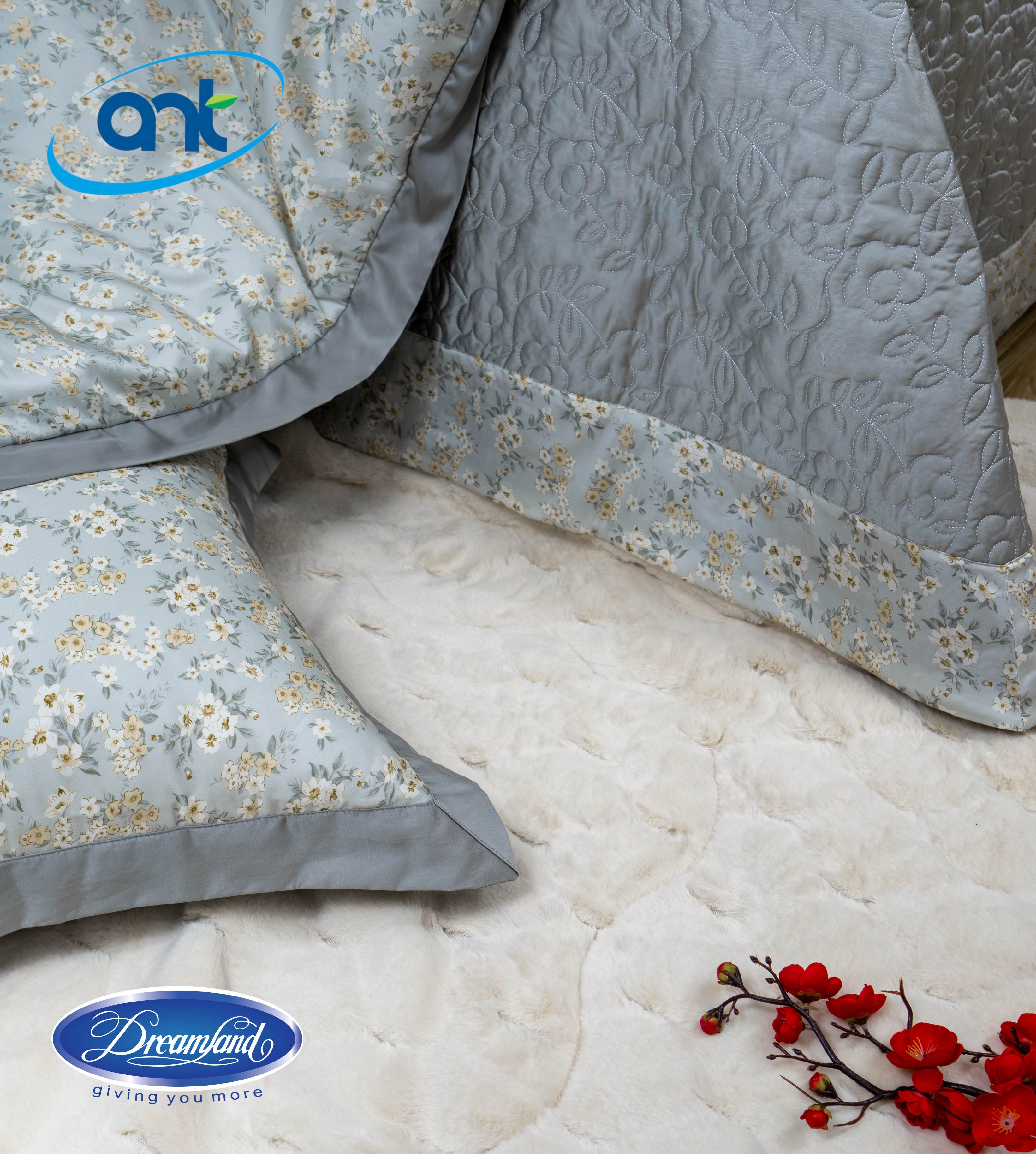 Bộ Chăn Ga Gối Ogarnic Tơ Tằm SS06