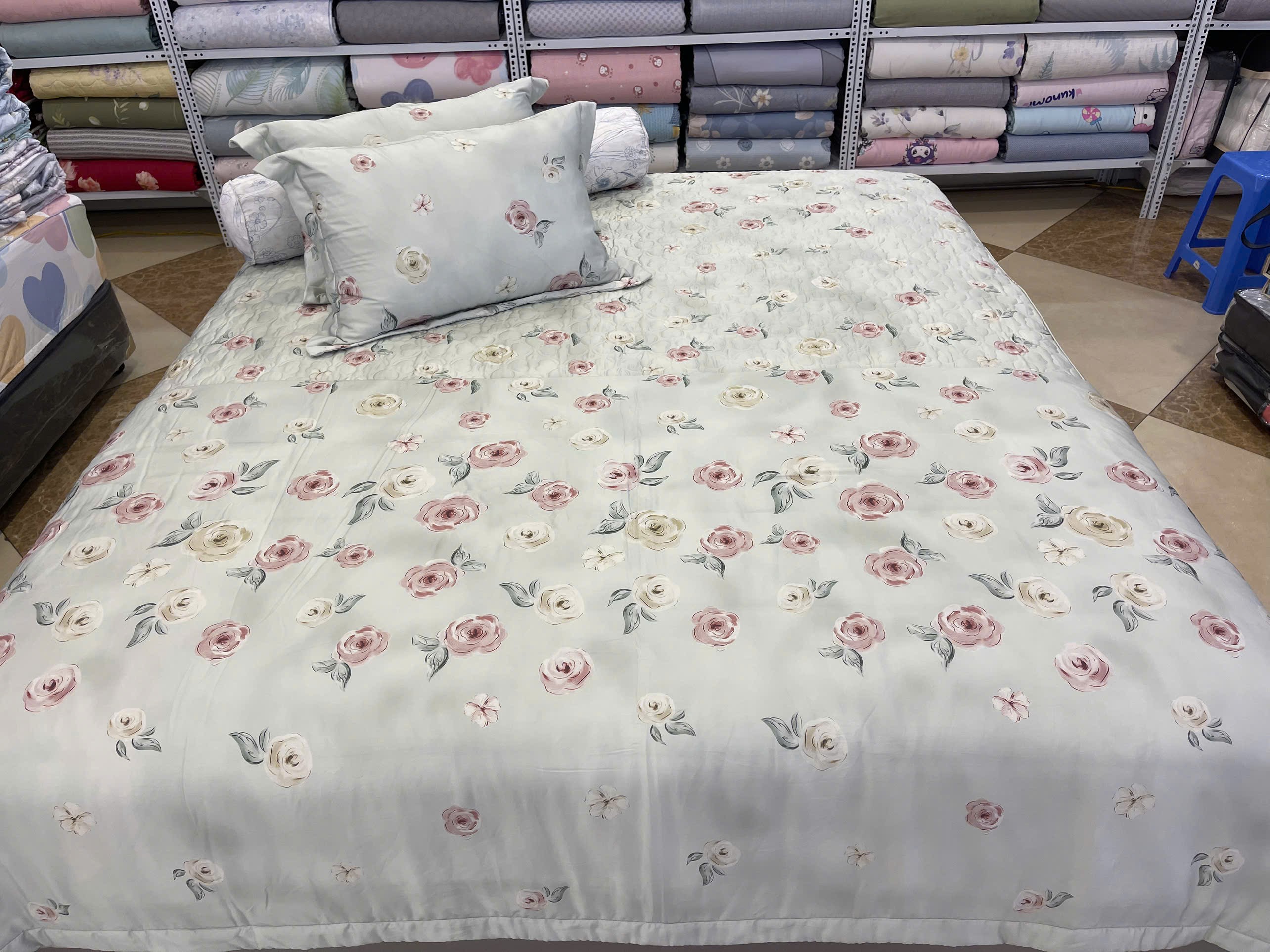 Bộ Chăn Ga Gối Tencen Lụa T33