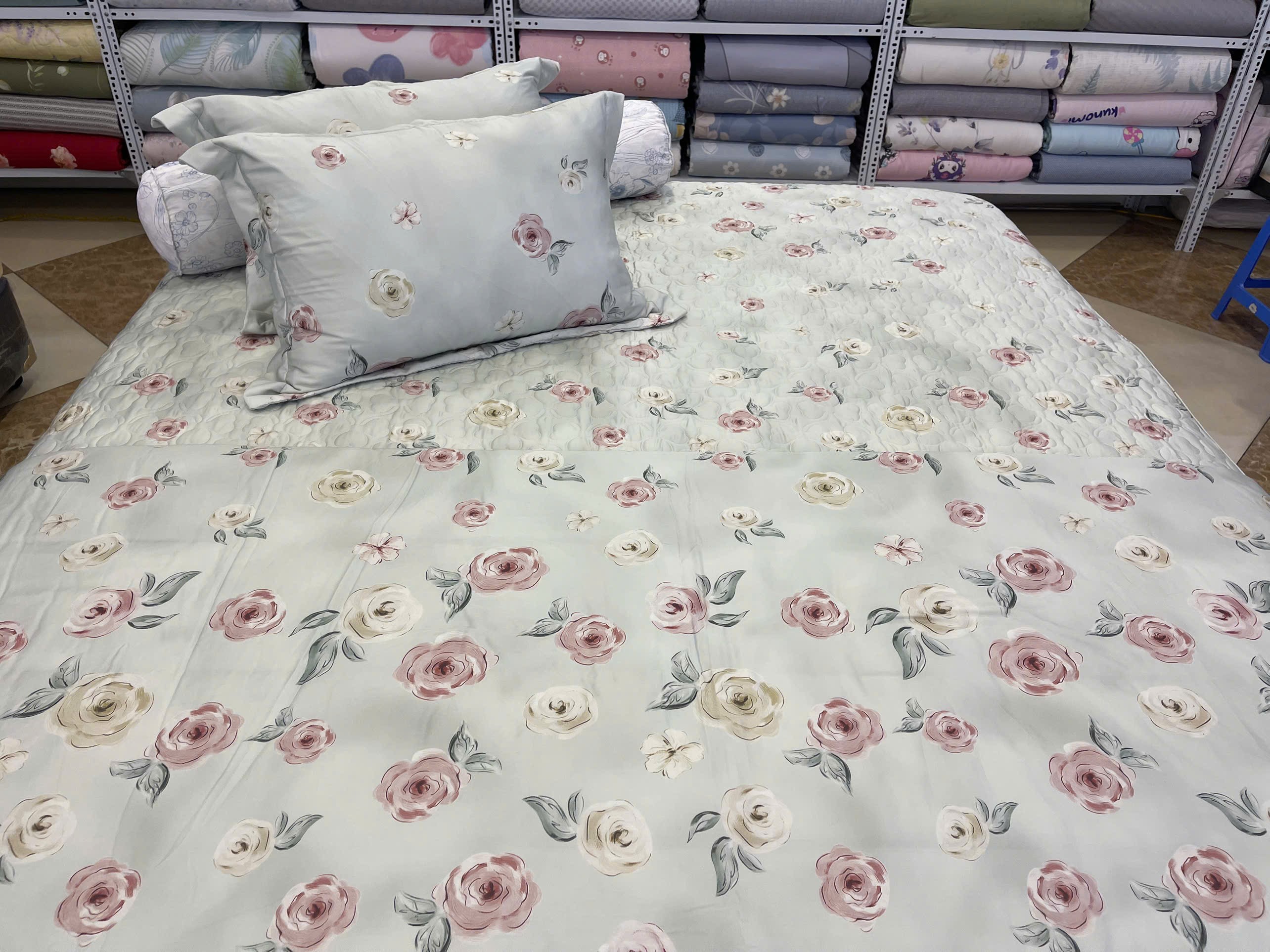 Bộ Chăn Ga Gối Tencen Lụa T33