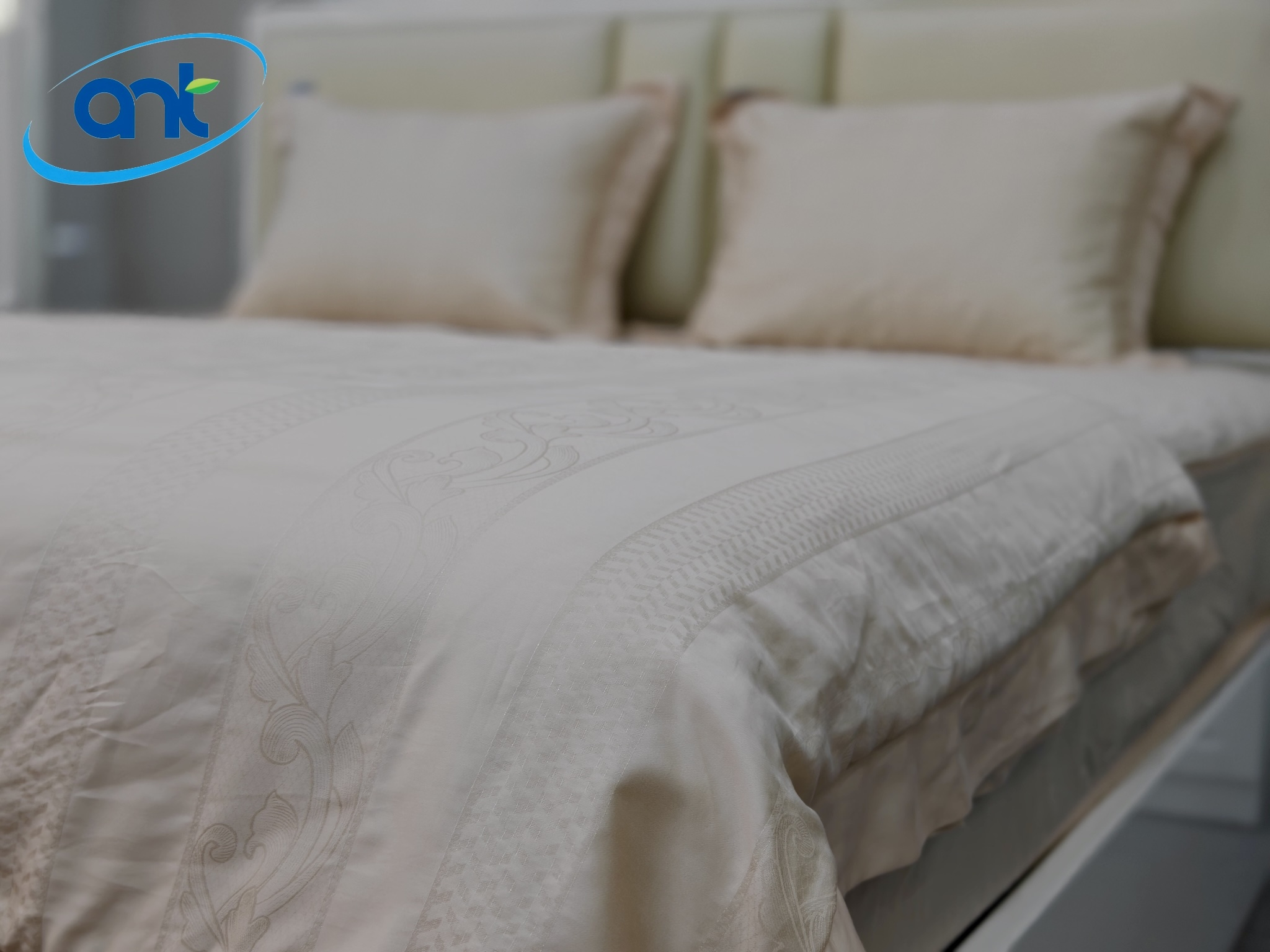 Bộ Chăn Ga Gối Ogarnic Tơ Tằm JQ13